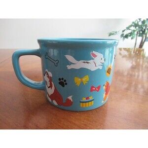 Oh My Disney Large 20oz. Blue Mug Disney Pixar I Love My Dog Winston Bolt ++